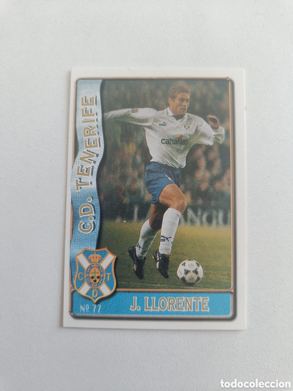 Cromos de F&uacute;tbol: Fichas liga 96 97 mundicromo tenerife llorente 77