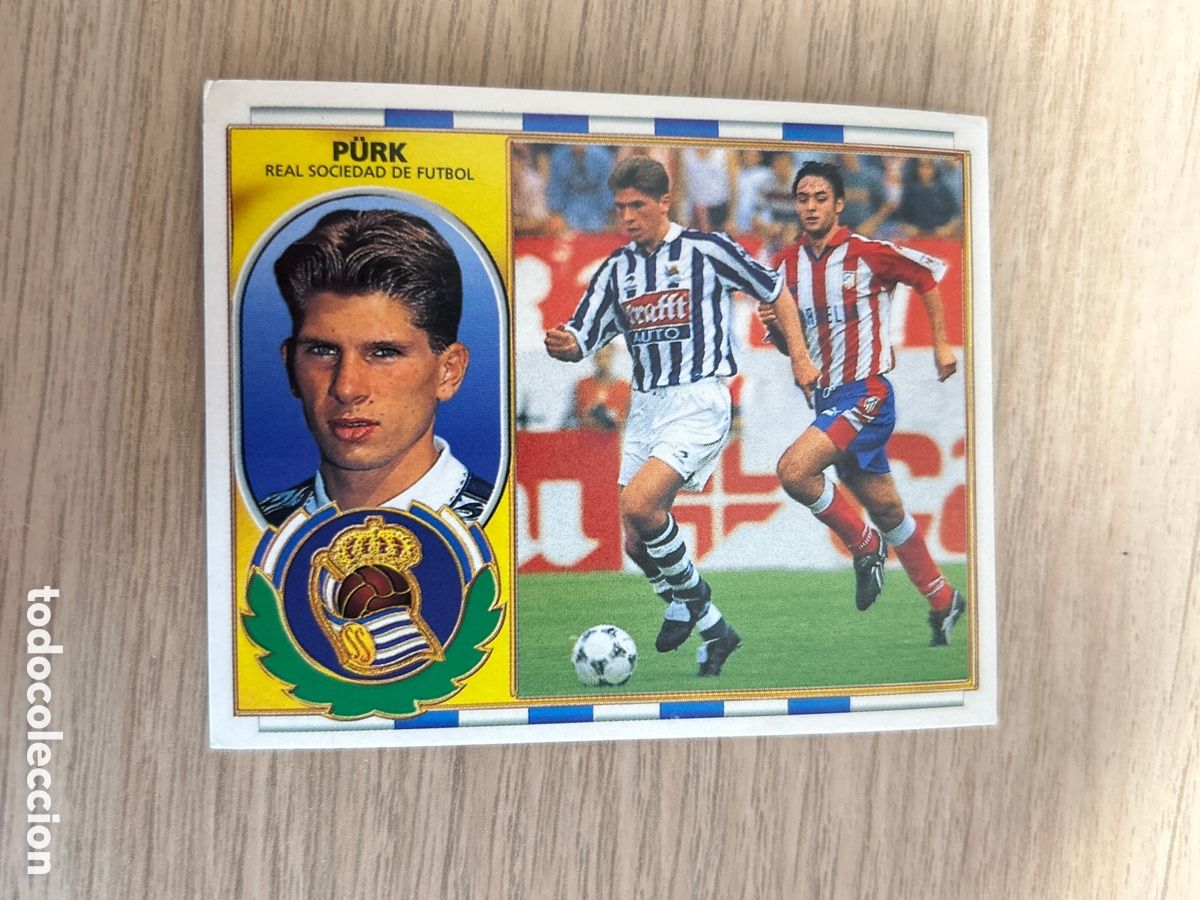 Figurine di Calcio: PURK REAL SOCIEDAD BAJA LIGA ESTE 1996 1997 96 97 NUNCA PEGADO SIN PEGAR