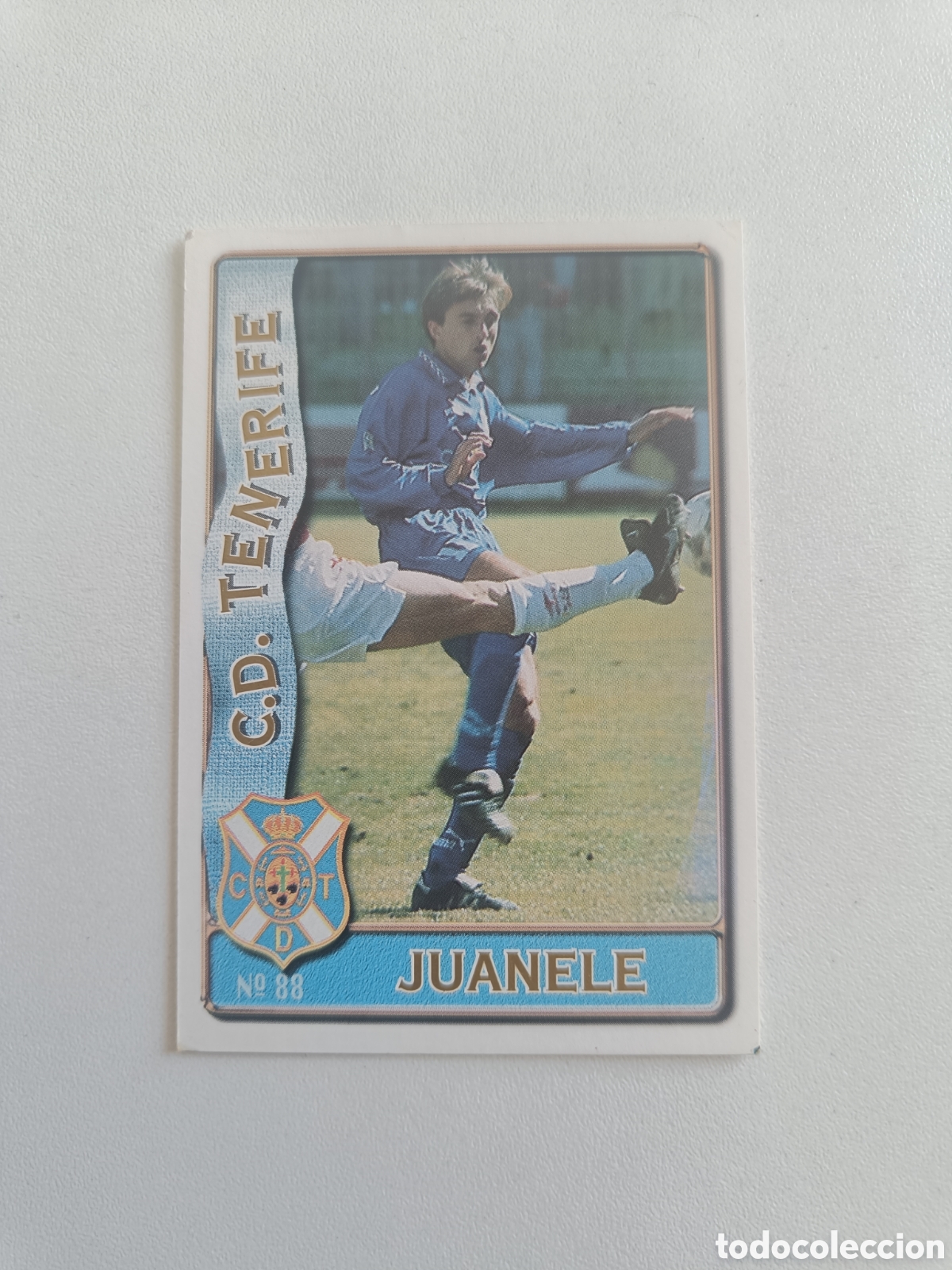 Fu&szlig;ball-Sticker: Fichas liga 96 97 mundicromo tenerife juanele 88