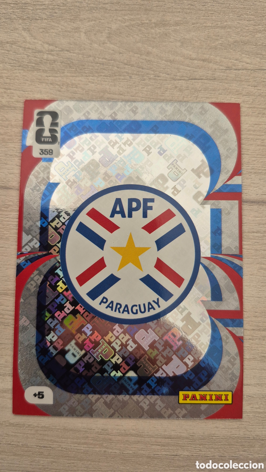 Fu&szlig;ball-Sticker: N&deg;359 Escudo Paraguay Adrenalyn FIFA World Cup 2026