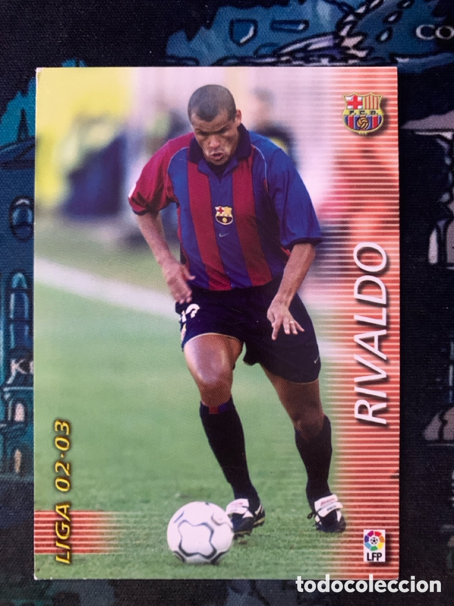 Cromos de F&uacute;tbol: RIVALDO BARCELONA Megafichas 2002-03