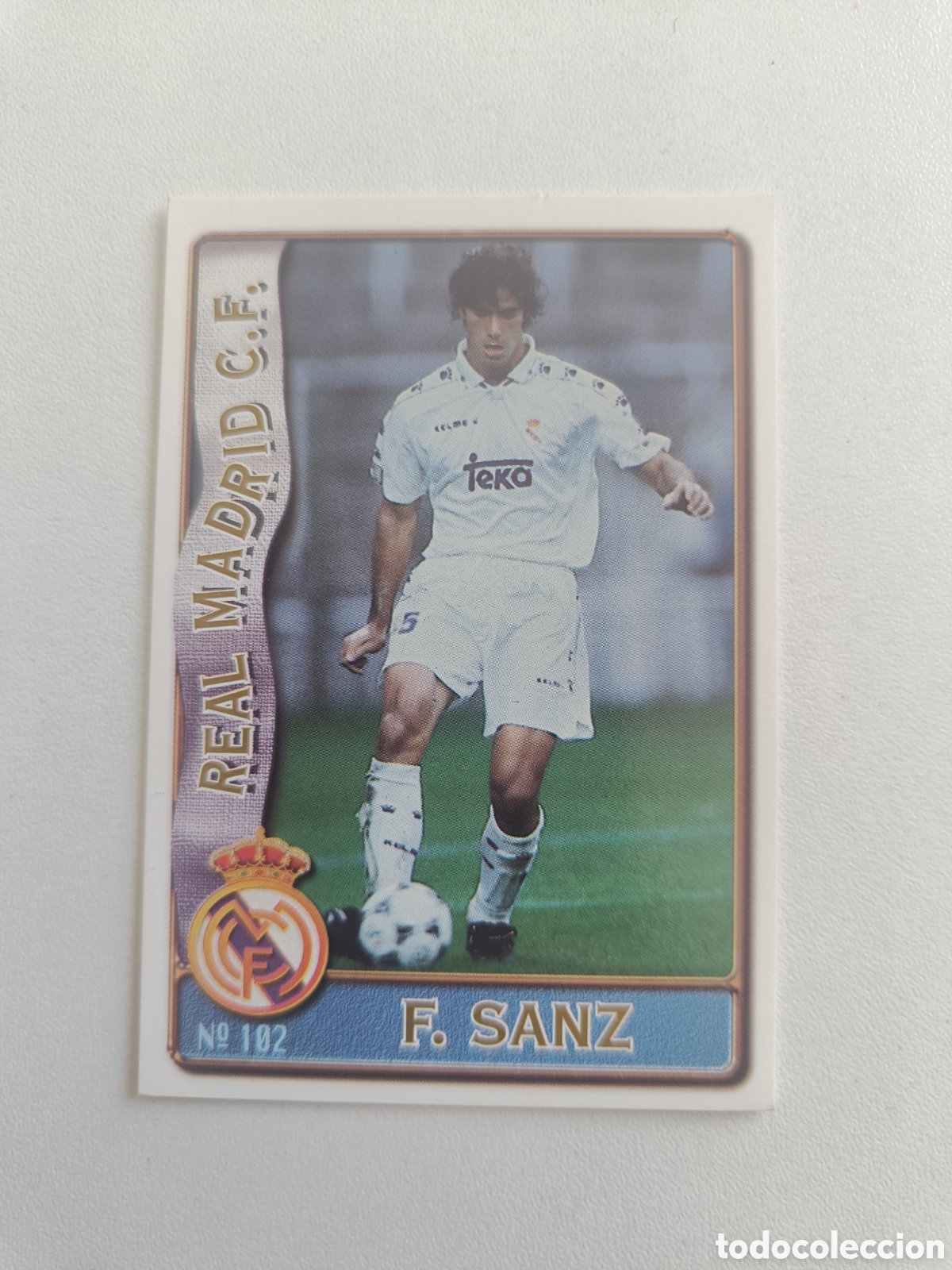 Cromos de F&uacute;tbol: Fichas liga 96 97 real madrid mundicromo sanz 102