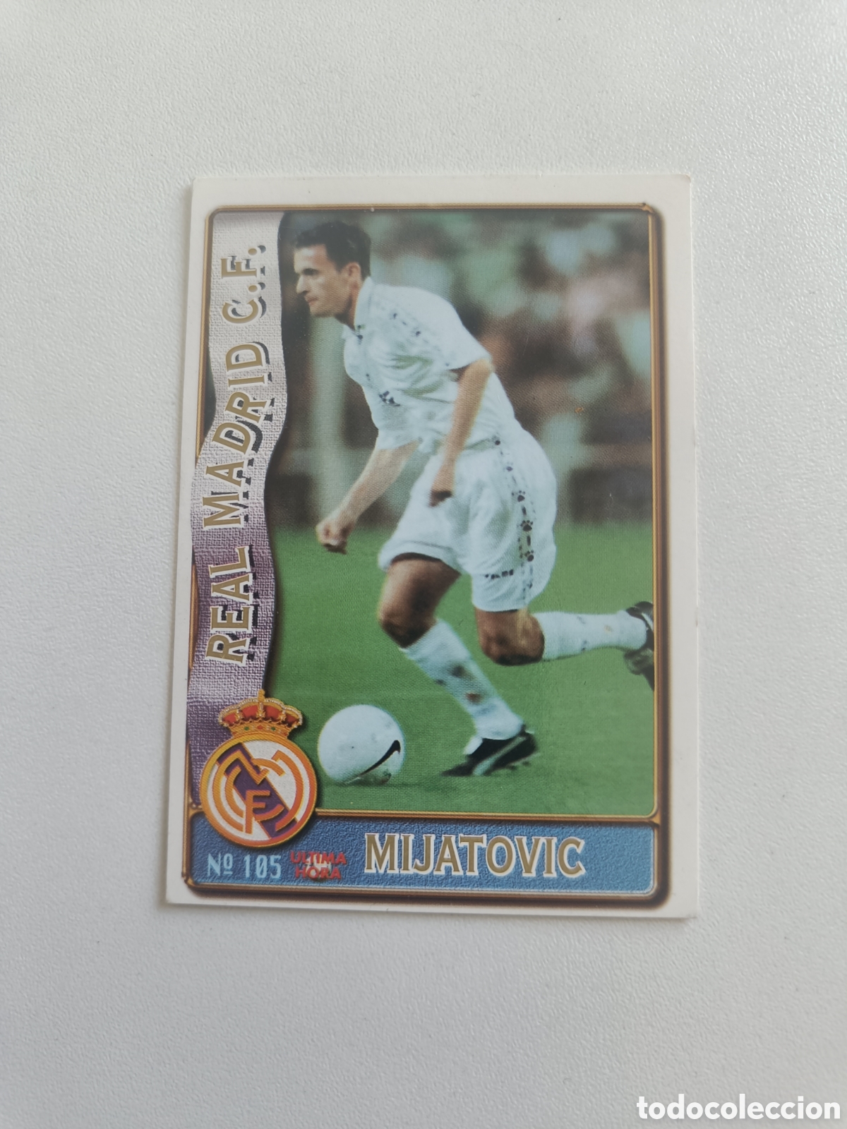 Cartes &agrave; collectionner de Football: Fichas liga 96 97 mundicromo real madrid mijatovic 105