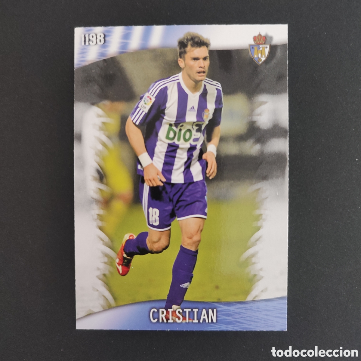 Cromos de F&uacute;tbol: 1198 CRISTIAN (PONFERRADINA) ULTIMA HORA III , MUNDICROMO QUIZ GAME PLATINUM LIGA 2013 2014