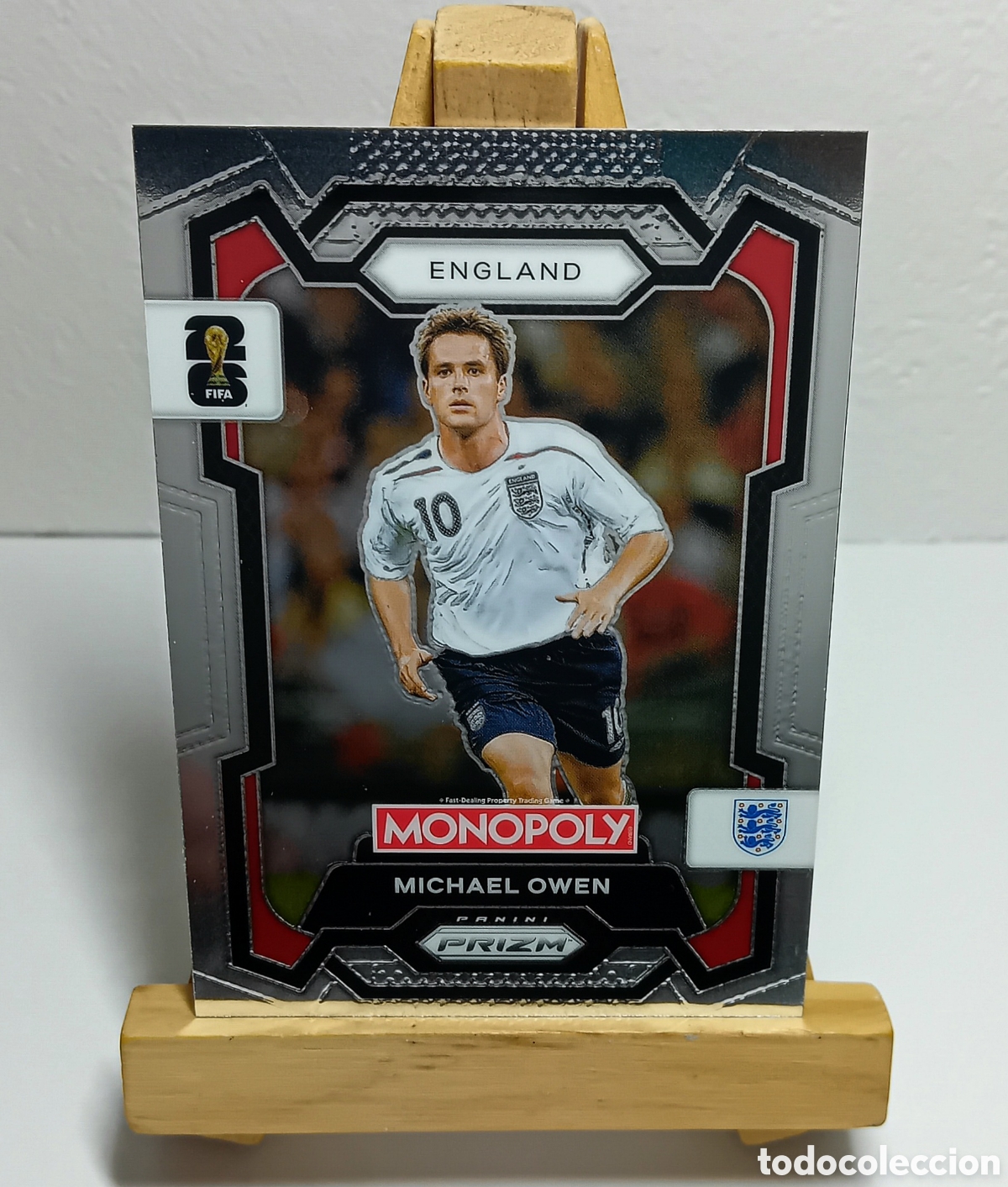 Cromos de F&uacute;tbol: MICHAEL OWEN 2026 INGLATERRA MONOPOLY PRIZM PANINI.