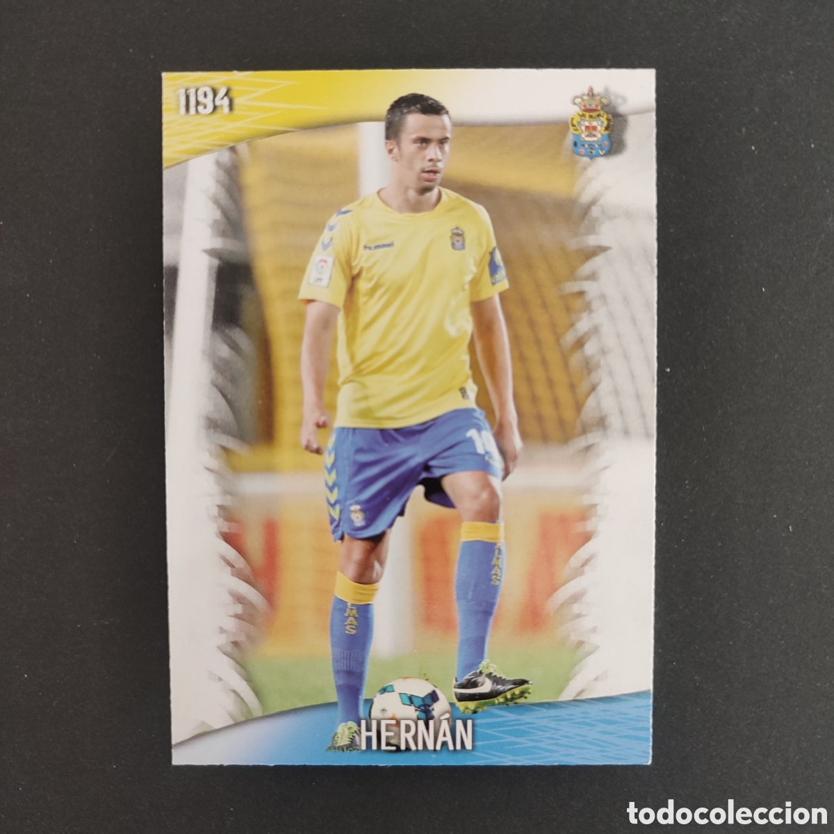 Cromos de F&uacute;tbol: 1194 HERNAN (U.D LAS PALMAS) ULTIMA HORA III , MUNDICROMO QUIZ GAME PLATINUM LIGA 2013 2014