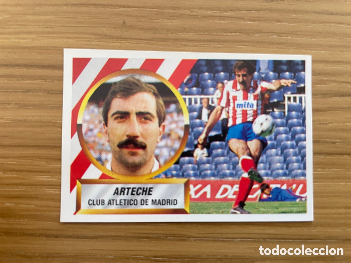 Cromos de F&uacute;tbol: ARTECHE ATL&Eacute;TICO DE MADRID COLOCA SIN PEGAR PERFECTO ESTE 1988/1989 88 89