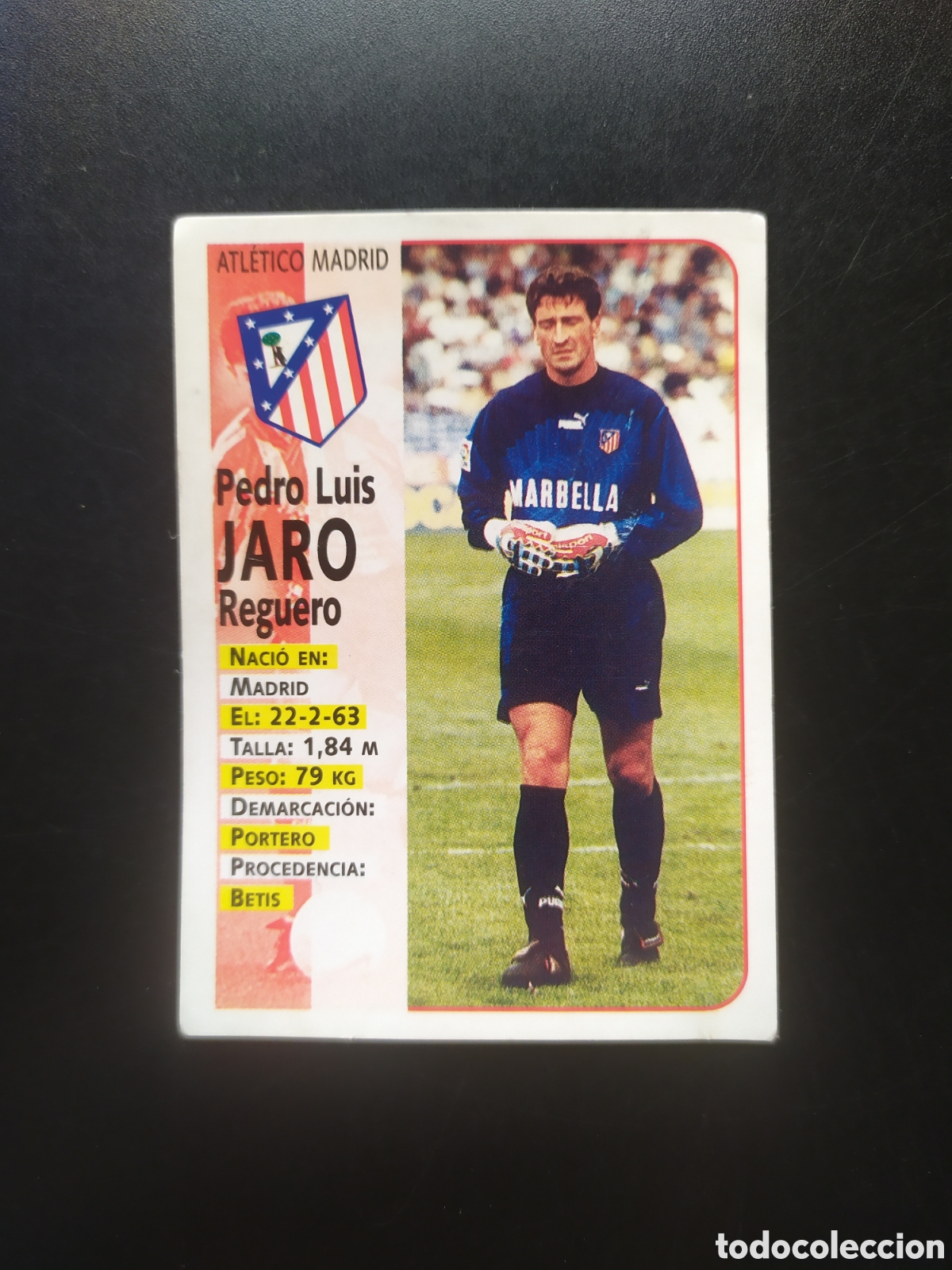 Cromos de F&uacute;tbol: Liga 1998 1999 98 99 panini sports Jaro n&deg; 103 Atl&eacute;tico Madrid
