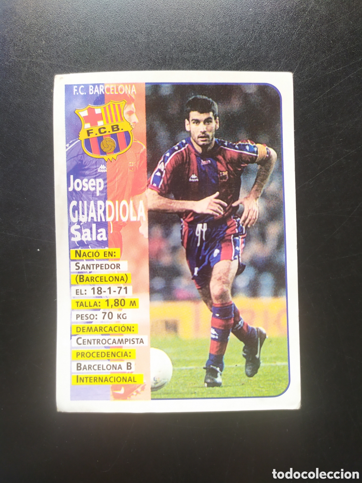 Cromos de F&uacute;tbol: Liga 1998 1999 98 99 panini sports Guardiola n&deg; 17 Barcelona