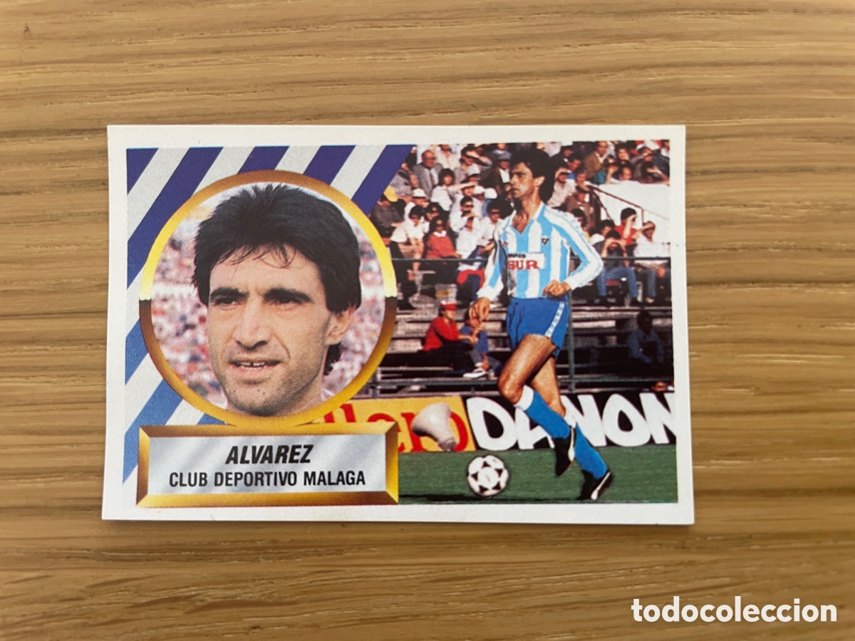 Cromos de F&uacute;tbol: FICHAJE 24 &Aacute;LVAREZ M&Aacute;LAGA SIN PEGAR PERFECTO ESTE 1988/1989 88 89