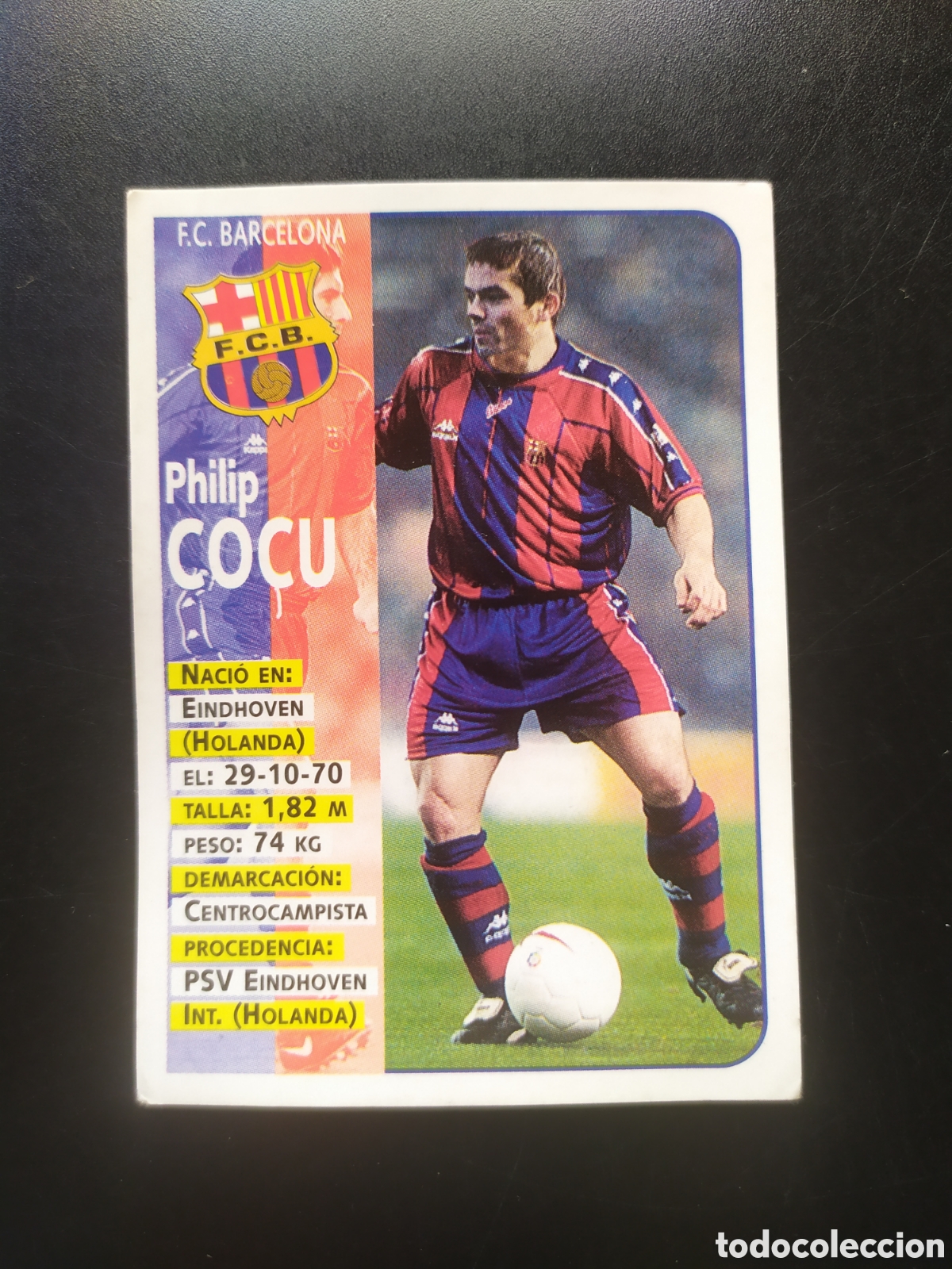 Cromos de F&uacute;tbol: Liga 1998 1999 98 99 panini sports Cocu n&deg; 20 Barcelona