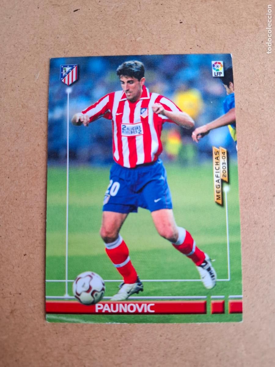 Cromos de F&uacute;tbol: MEGAFICHAS 2003 2004 03 04 - 46 BIS PAUNOVIC - AT. MADRID ( CM )