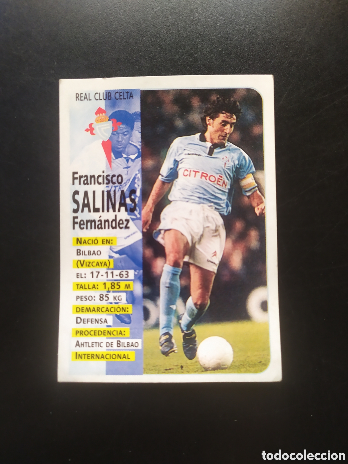 Cromos de F&uacute;tbol: Liga 1998 1999 98 99 panini sports Salinas n&deg; 127 Celta Vigo