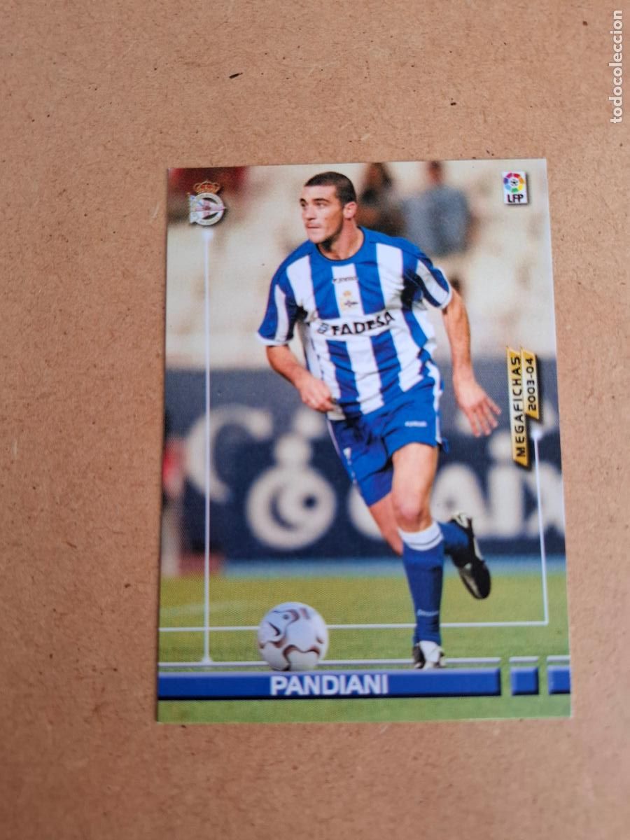 Cromos de F&uacute;tbol: MEGAFICHAS 2003 2004 03 04 - PANINI - 124 BIS PANDIANI - R.C. DEPORTIVO (CM)