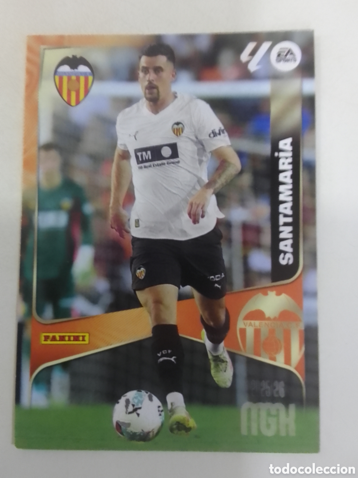 Cromos de F&uacute;tbol: Megacracks 2025/26 n&deg; 357 Santamar&iacute;a &bull; Valencia.