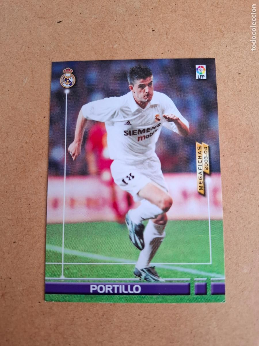 Cromos de F&uacute;tbol: MEGAFICHAS 2003 2004 03 04 - PANINI - 161 BIS PORTILLO - REAL MADRID (CM)
