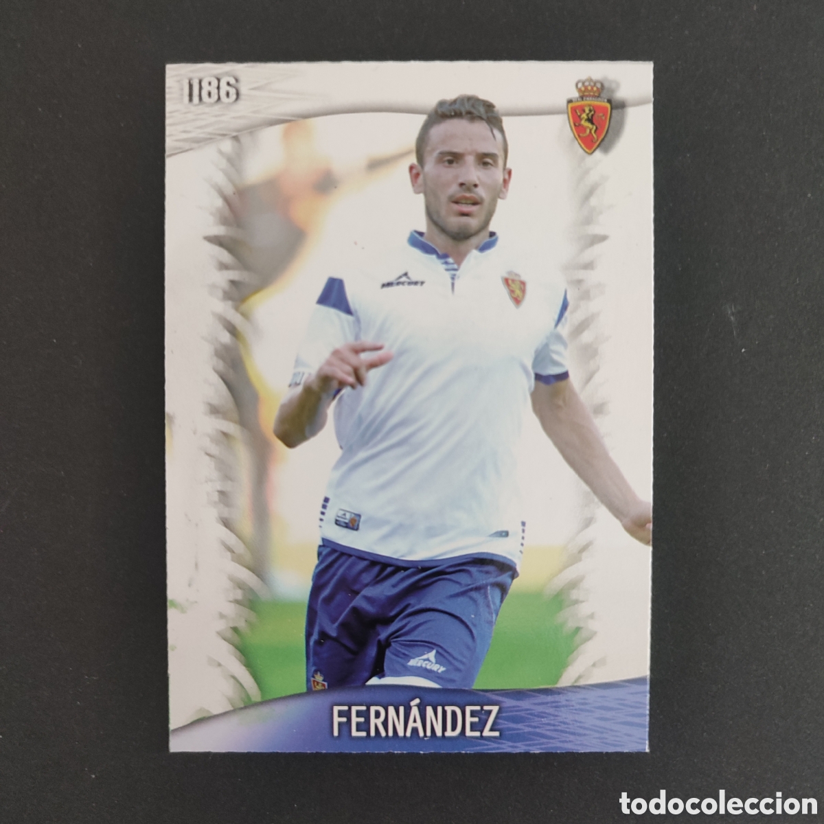 Cromos de F&uacute;tbol: 1186 FERNANDEZ (REAL ZARAGOZA) ULTIMA HORA III , MUNDICROMO QUIZ GAME PLATINUM LIGA 2013 2014