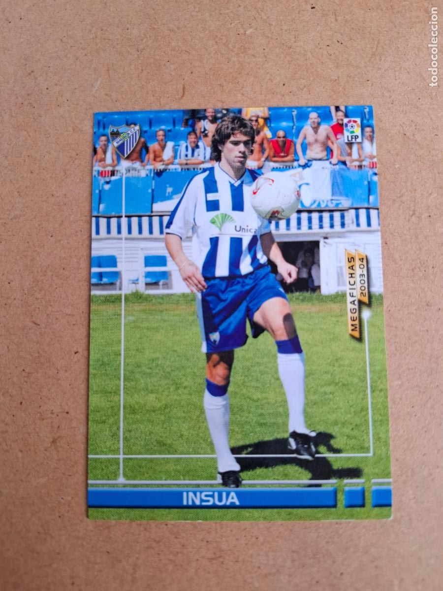 Cromos de F&uacute;tbol: MEGAFICHAS 2003 2004 03 04 - PANINI - 178 BIS INSUA - M&Aacute;LAGA CF (CM)