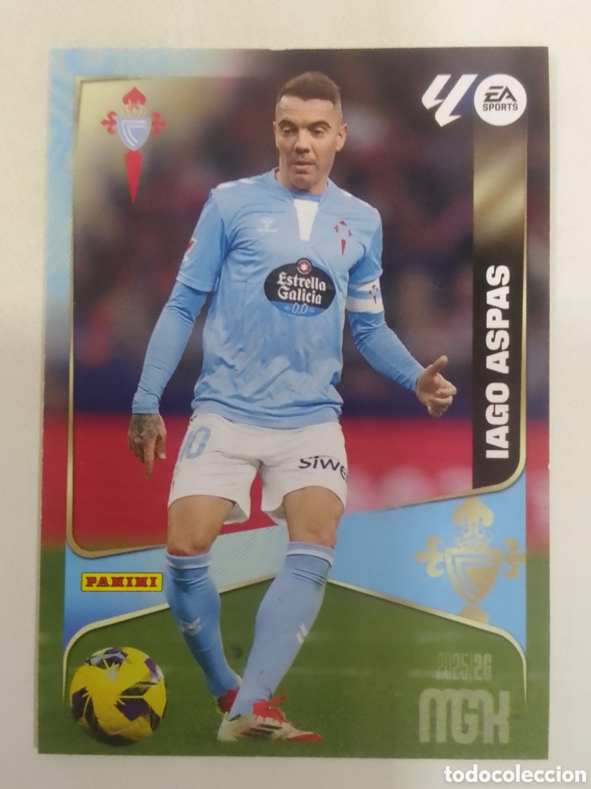 Cromos de F&uacute;tbol: Megacracks 2025/26 n&deg; 126 Iago Aspas &bull; Celta.