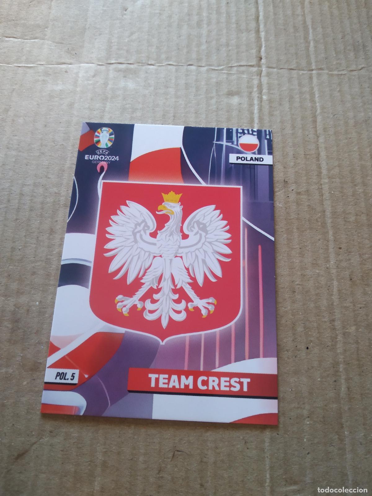 Cromos de F&uacute;tbol: POL 5 ESCUDO POLONIA CROMO FUTBOL EURO 2024 EUROCOPA FLASH EDITION