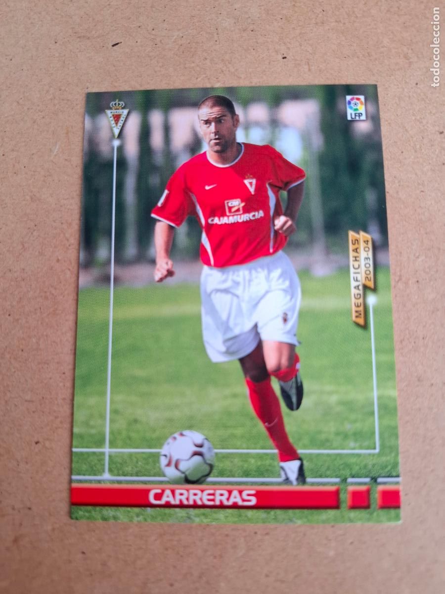 Cromos de F&uacute;tbol: MEGAFICHAS 2003 2004 03 04 - PANINI - 207 BIS CARRERAS - REAL MURCIA (CM)