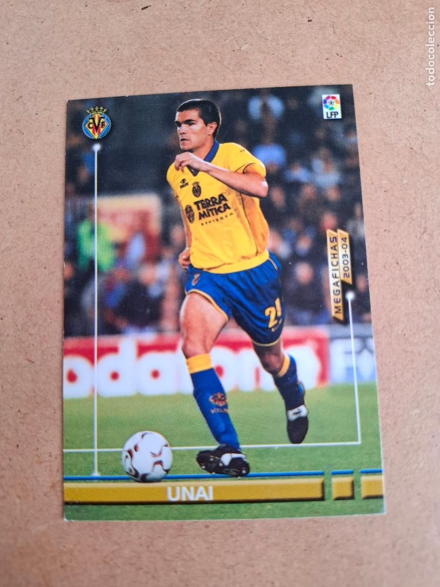 Football Stickers: MEGAFICHAS 2003 2004 03 04 - PANINI - 330 UNAI ( BAJA ) - VILLARREAL CF (CM)
