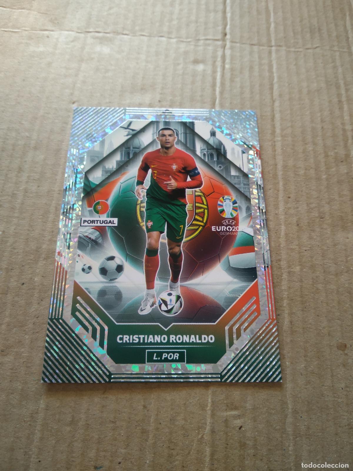 Football Stickers: CRISTIANO RONALDO PORTUGAL CROMO FUTBOL EURO 2024 EUROCOPA FLASH EDITION