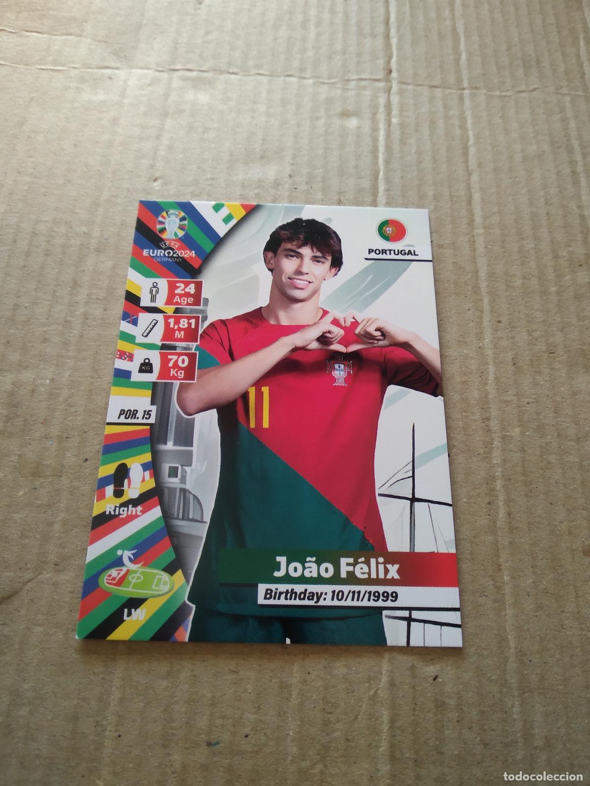 Football Stickers: POR 15 JOAO FELIX PORTUGAL CROMO FUTBOL EURO 2024 EUROCOPA FLASH EDITION