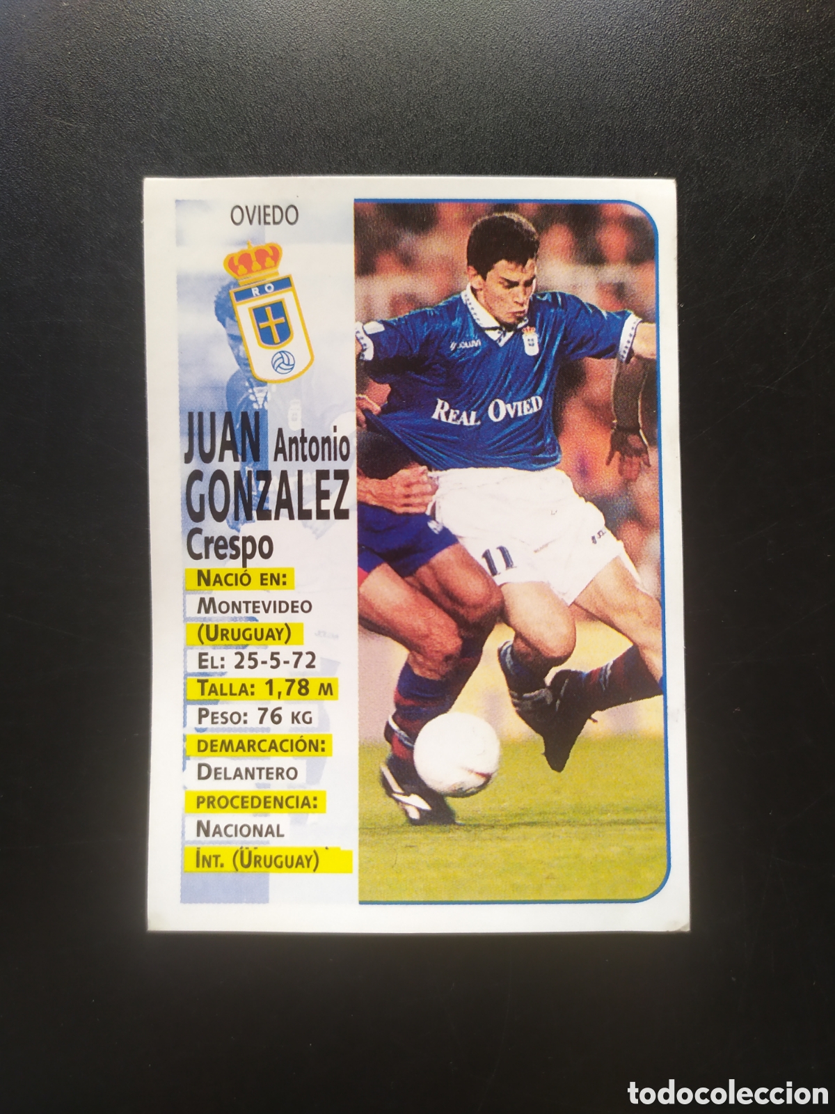 Cromos de F&uacute;tbol: Liga 1998 1999 98 99 panini sports Juan Gonz&aacute;lez n&deg; 367 Oviedo