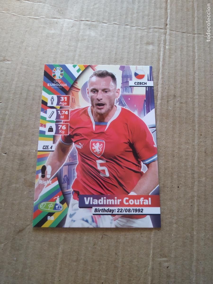 Cromos de F&uacute;tbol: CZE 4 VLADIMIR COUFAL REPUBLICA CHECA CROMO FUTBOL EURO 2024 EUROCOPA FLASH EDITION