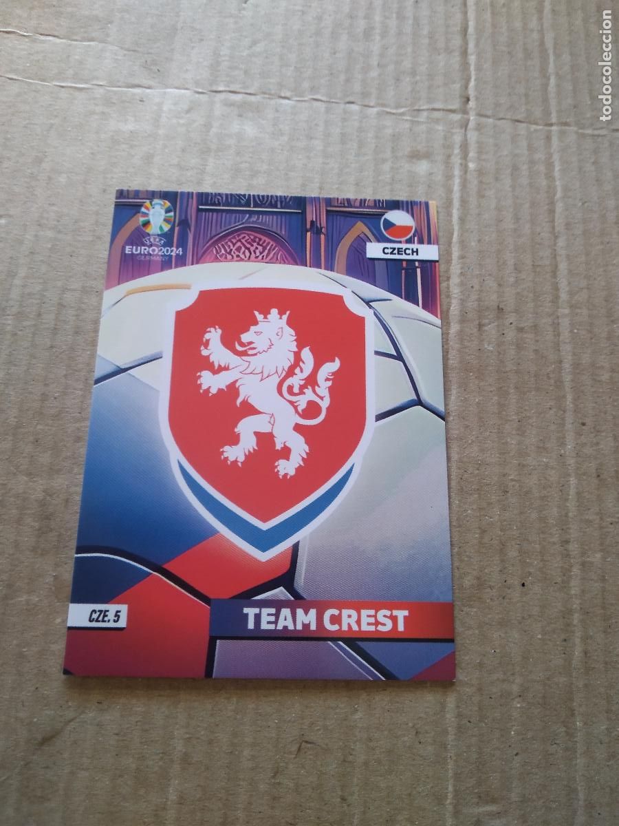 Cartes &agrave; collectionner de Football: CZE 5 ESCUDO REPUBLICA CHECA CROMO FUTBOL EURO 2024 EUROCOPA FLASH EDITION