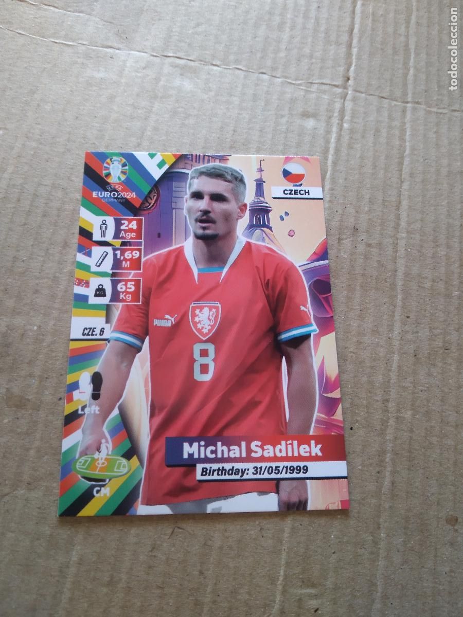 Cartes &agrave; collectionner de Football: CZE 6 MICHAL SADILEK REPUBLICA CHECA CROMO FUTBOL EURO 2024 EUROCOPA FLASH EDITION