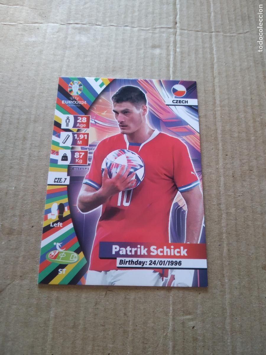Cartes &agrave; collectionner de Football: CZE 7 PATRIK SCHICK REPUBLICA CHECA CROMO FUTBOL EURO 2024 EUROCOPA FLASH EDITION