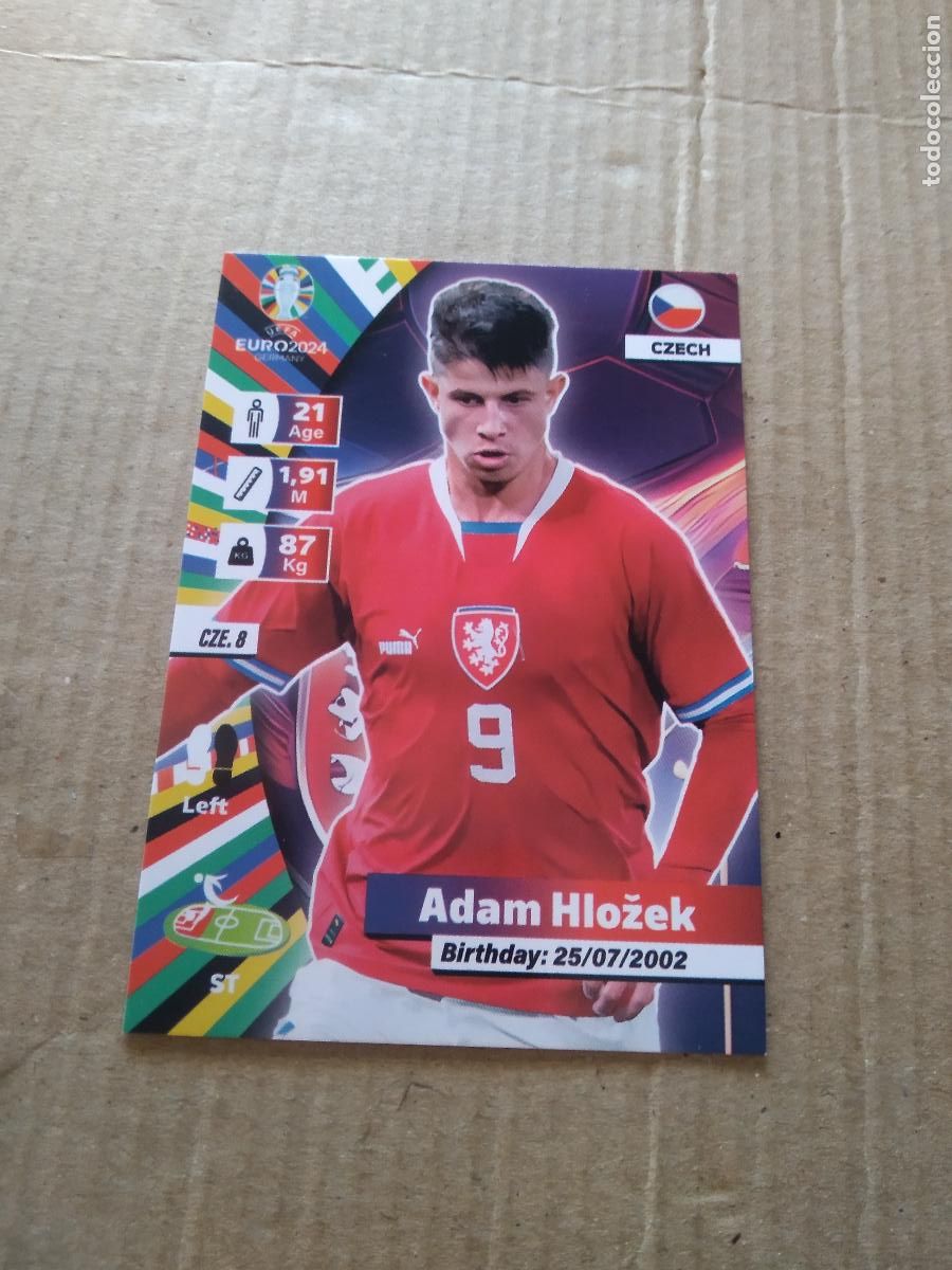 Cartes &agrave; collectionner de Football: CZE 8 ADAM HLOZEK REPUBLICA CHECA CROMO FUTBOL EURO 2024 EUROCOPA FLASH EDITION