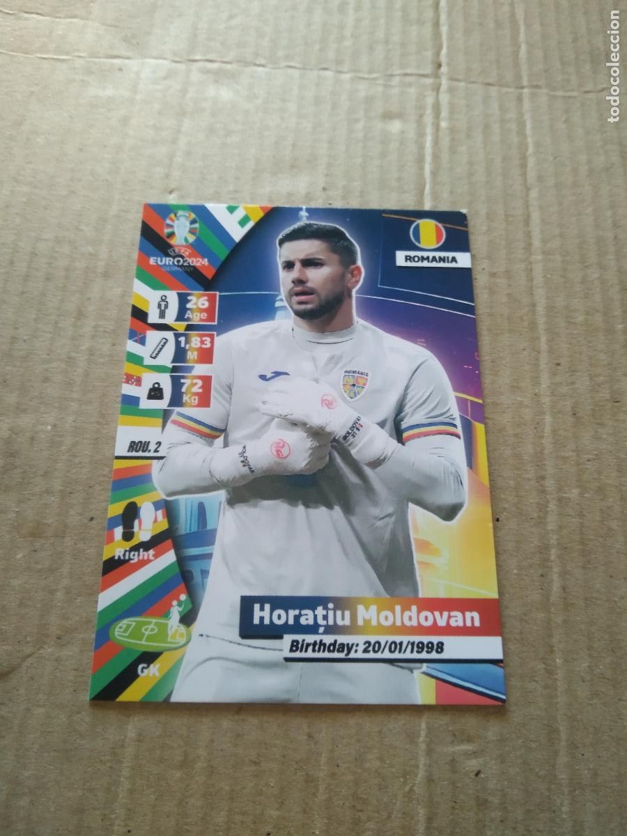 Cartes &agrave; collectionner de Football: ROU 2 HORATIU MOLDOVAN RUMANIA CROMO FUTBOL EURO 2024 EUROCOPA FLASH EDITION