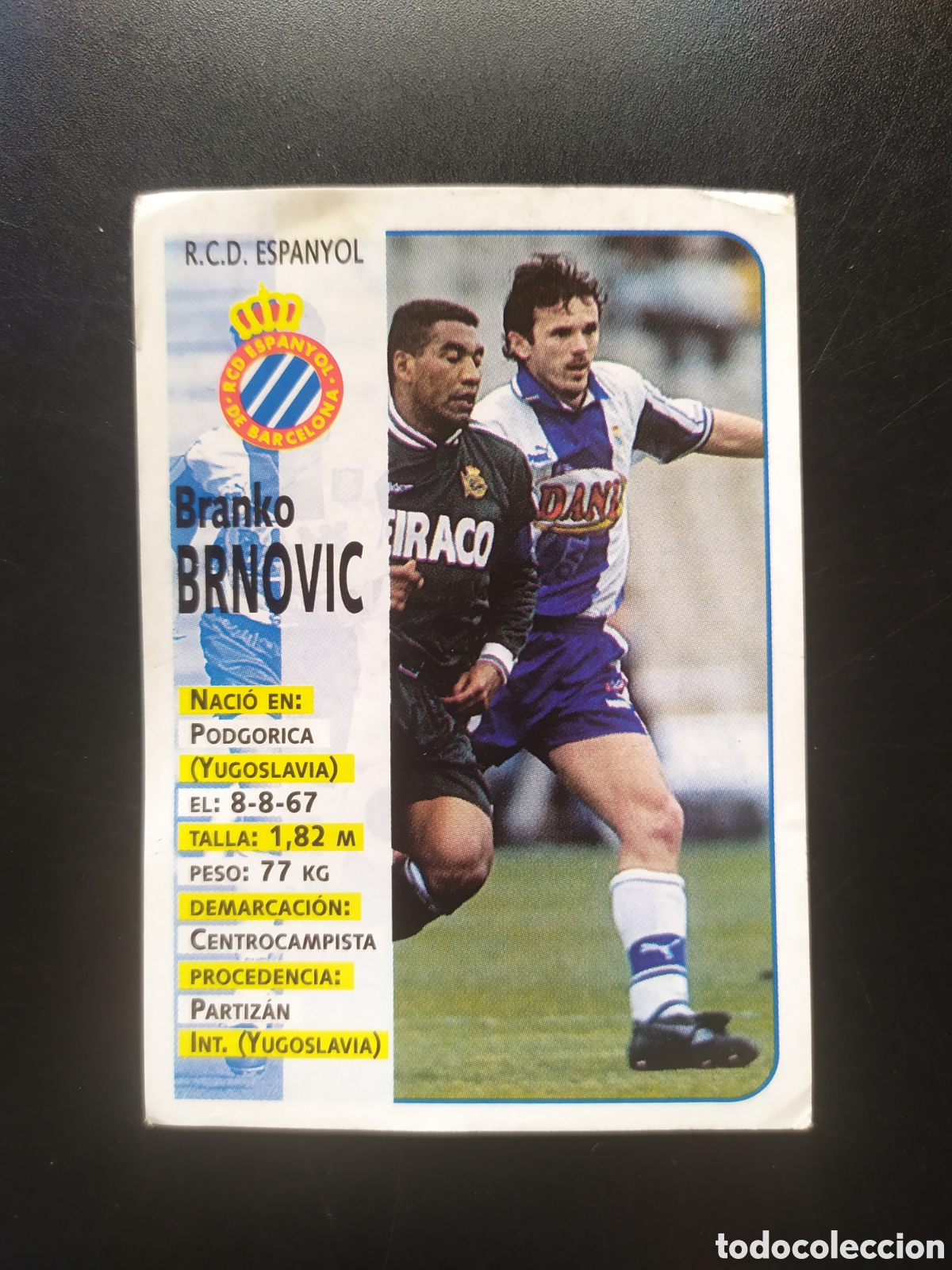 Football Stickers: Liga 1998 1999 98 99 panini sports Brnovic n&deg; 187 Espanyol