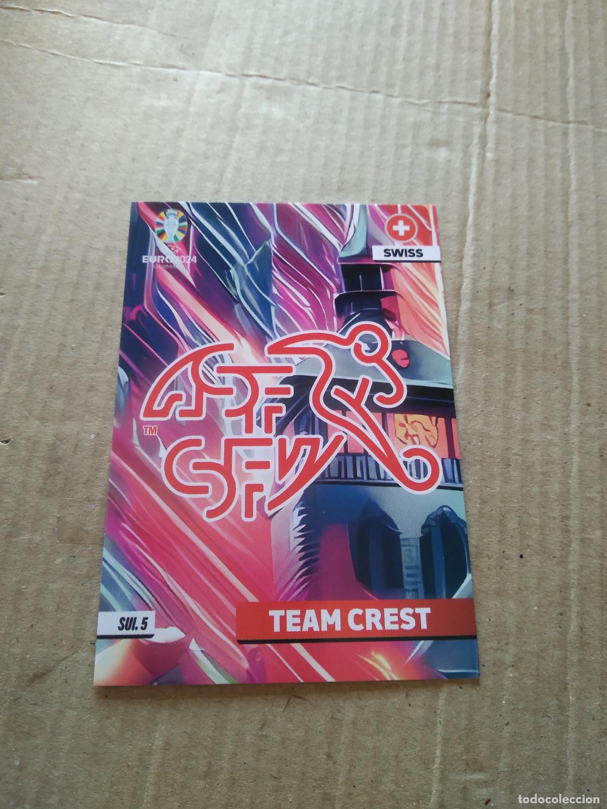 Football Stickers: SUI 5 ESCUDO SUIZA CROMO FUTBOL EURO 2024 EUROCOPA FLASH EDITION