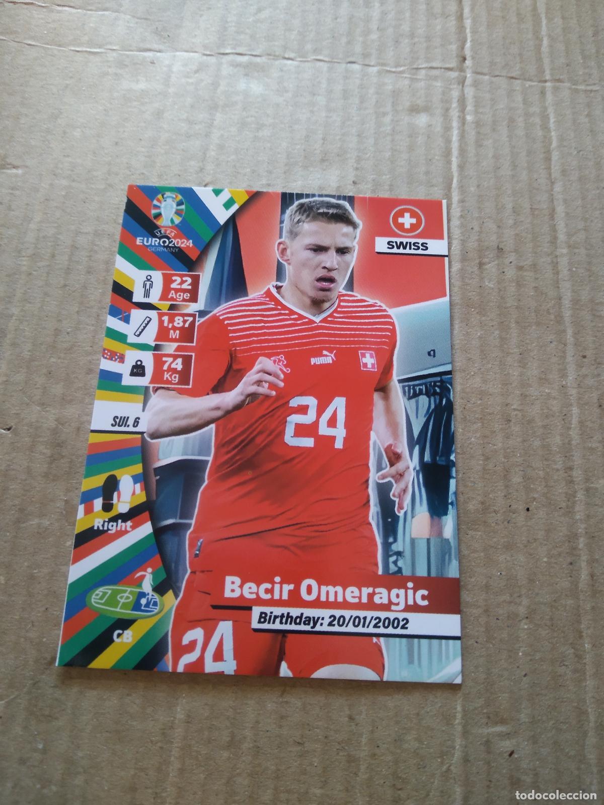 Football Stickers: SUI 6 BECIR OMERAGIC SUIZA CROMO FUTBOL EURO 2024 EUROCOPA FLASH EDITION