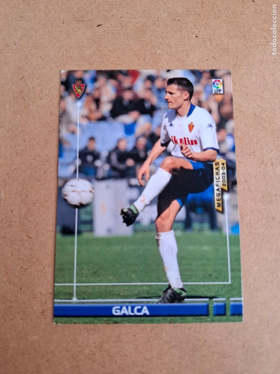 Football Stickers: MEGAFICHAS 2003 2004 03 04 - PANINI - 351 GALCA ( BAJA ) - REAL ZARAGOZA (CM)
