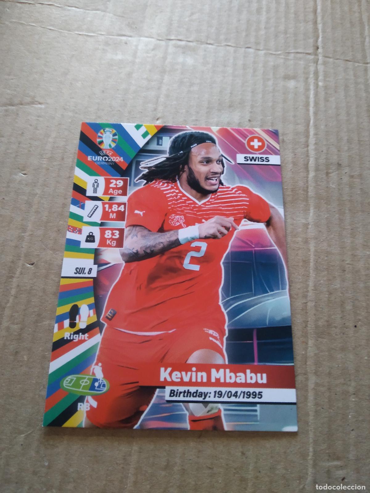 Football Stickers: SUI 8 KEVIN MBABU SUIZA CROMO FUTBOL EURO 2024 EUROCOPA FLASH EDITION