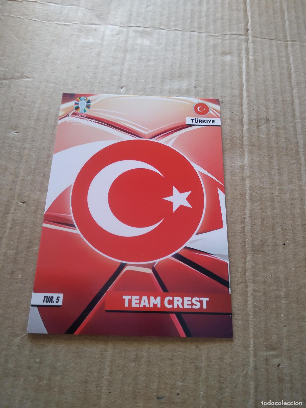 Cromos de F&uacute;tbol: TUR 5 ESCUDO TURQUIA CROMO FUTBOL EURO 2024 EUROCOPA FLASH EDITION