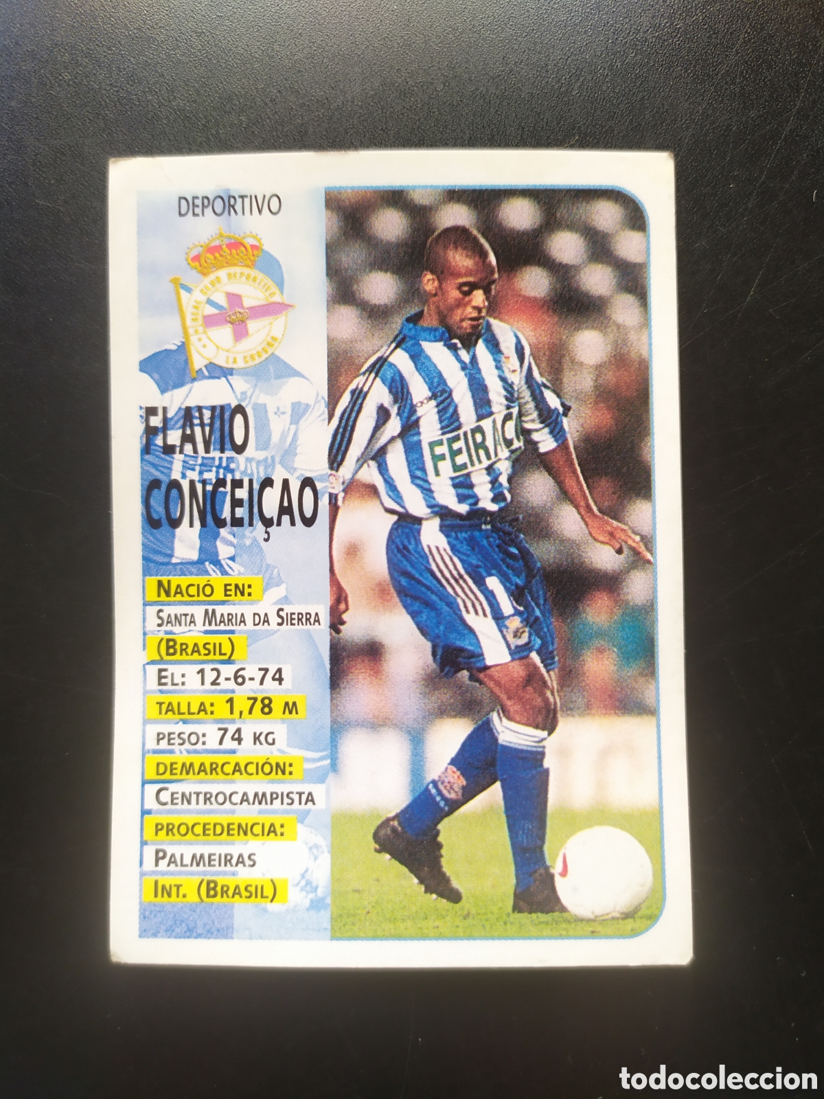 Cromos de F&uacute;tbol: Liga 1998 1999 98 99 panini sports Flavio Conceicao n&deg; 229 Deportivo Coru&ntilde;a