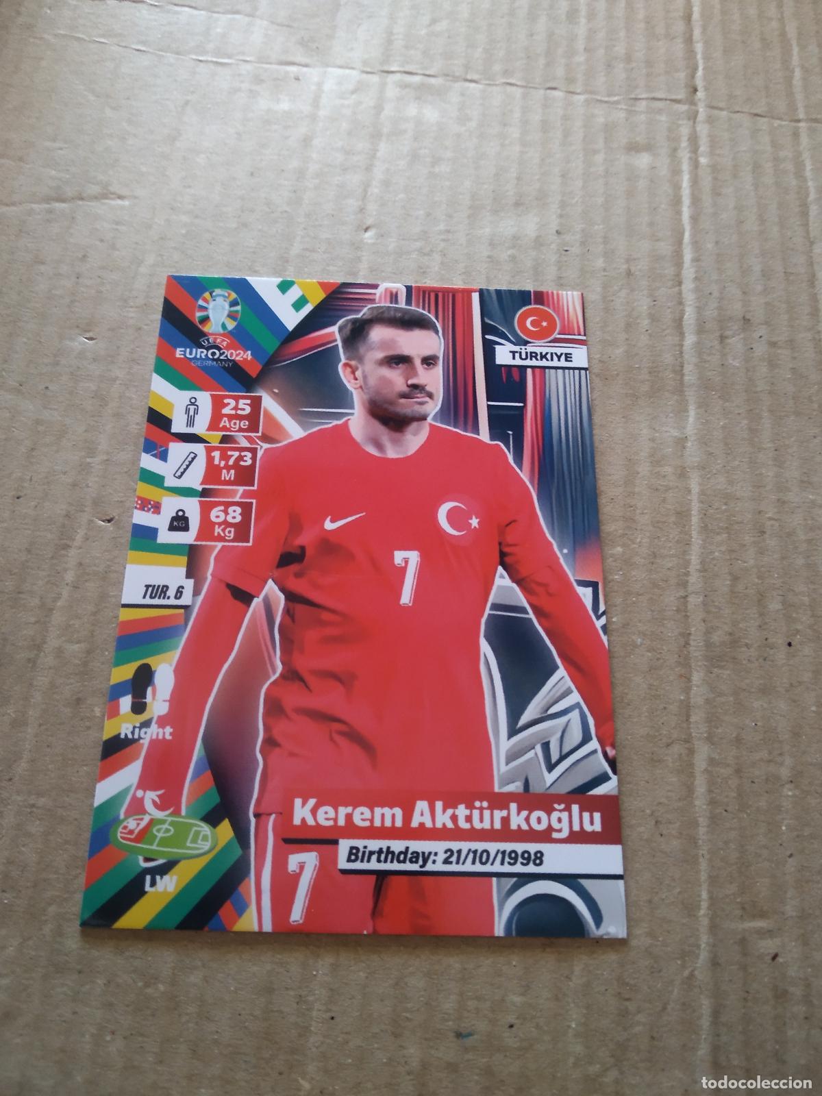 Cromos de F&uacute;tbol: TUR 6 KEREM AKTURKOGLU TURQUIA CROMO FUTBOL EURO 2024 EUROCOPA FLASH EDITION