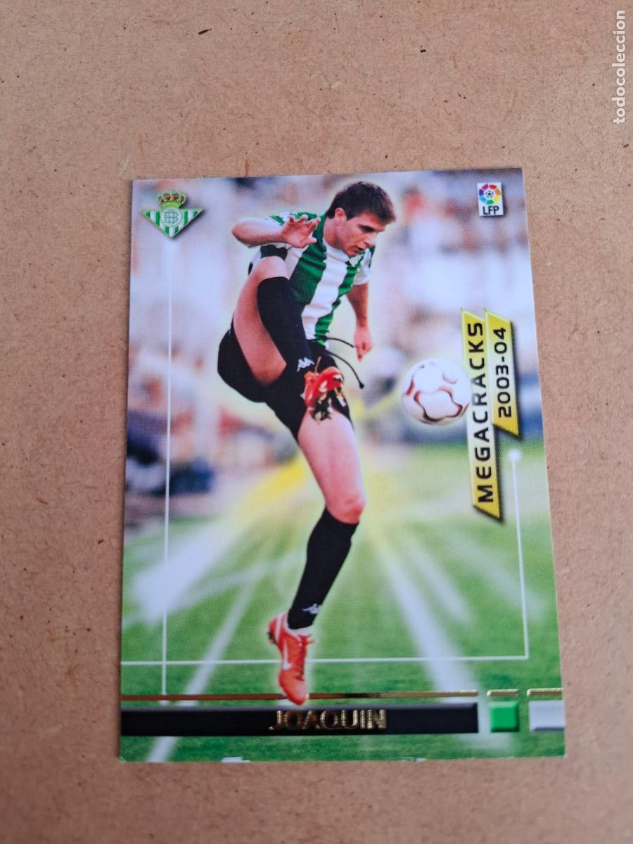 Cromos de F&uacute;tbol: MEGAFICHAS 2003 2004 03 04 - PANINI - 369 JOAQUIN ( MEGACRACKS ) - REAL BETIS (CM)