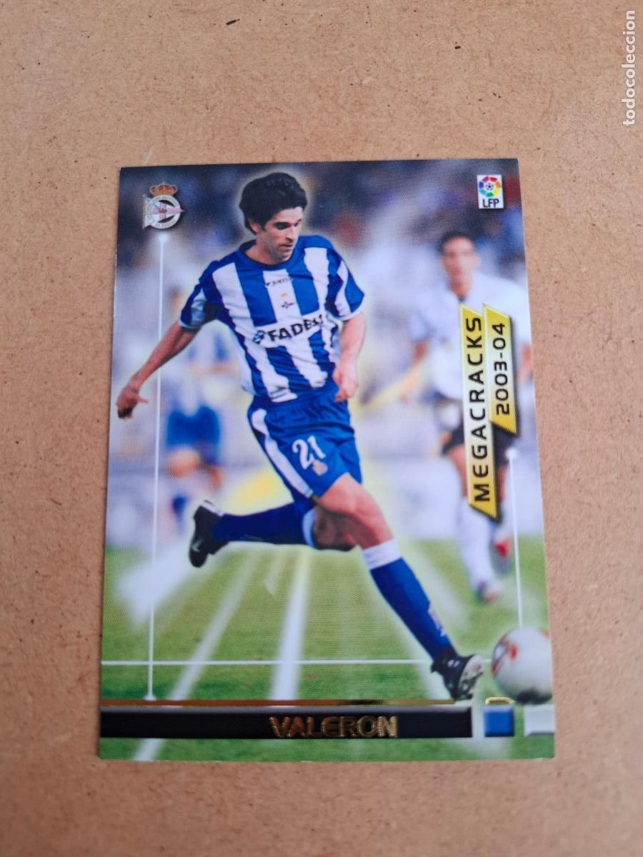 Cromos de F&uacute;tbol: MEGAFICHAS 2003 2004 03 04 - PANINI - 373 VALER&Oacute;N ( MEGACRACKS ) - R.C. DEPORTIVO (CM)