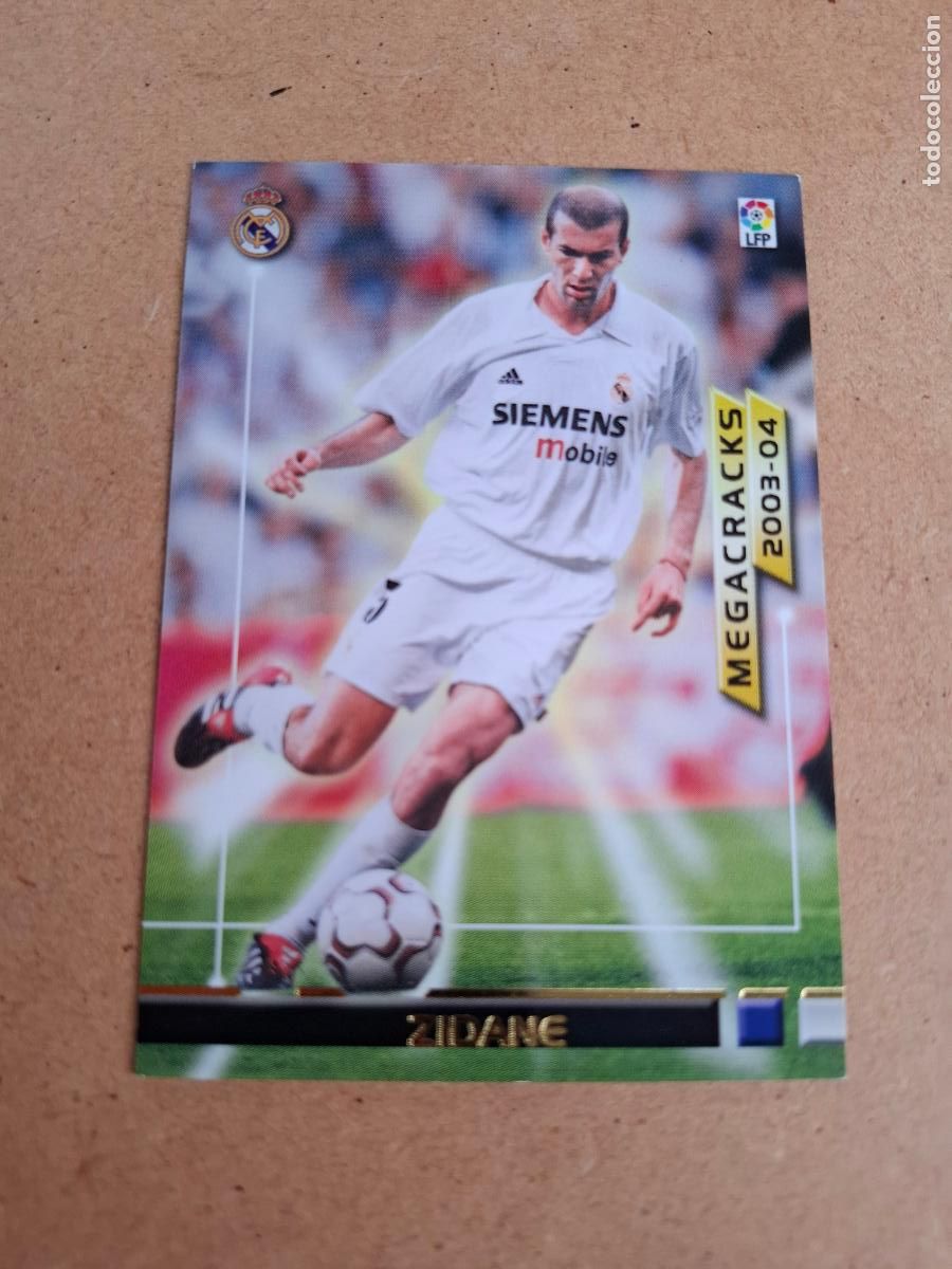 Cromos de F&uacute;tbol: MEGAFICHAS 2003 2004 03 04 - PANINI - 375 ZIDANE ( MEGACRACKS ) - REAL MADRID (CM)