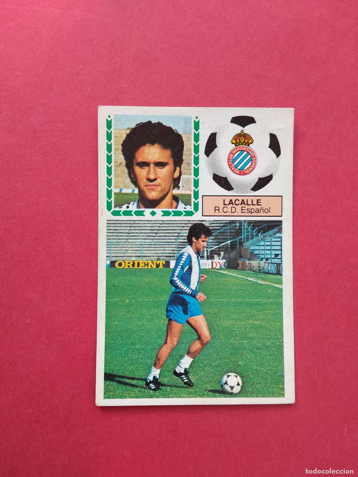 Cartes &agrave; collectionner de Football: CROMO EDICIONES ESTE LIGA 83 84 1983 1984 , FICHAJE N&ordm; 6 LACALLE , ESPA&Ntilde;OL , DESPEGADO