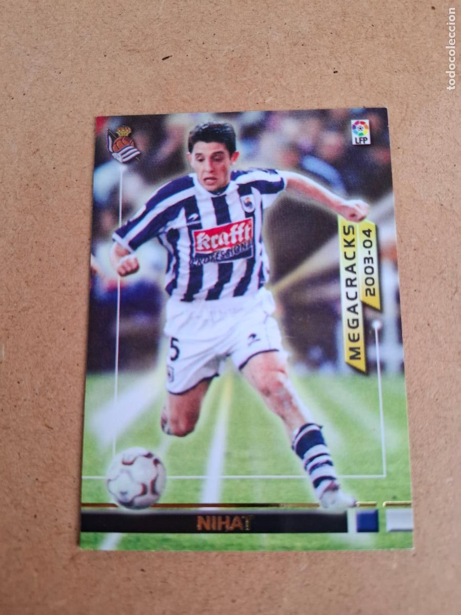 Fu&szlig;ball-Sticker: MEGAFICHAS 2003 2004 03 04 - PANINI - 381 NIHAT ( MEGACRACKS ) - REAL SOCIEDAD (CM)
