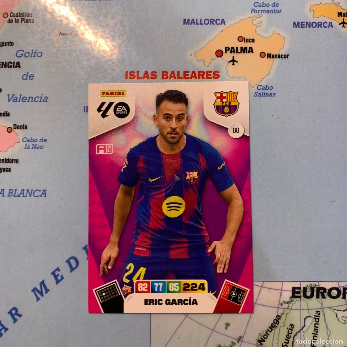 Football Stickers: Eric Garcia n&uacute;mero 60 del Barcelona cromo adrenalyn XL 25-26 2025-2026