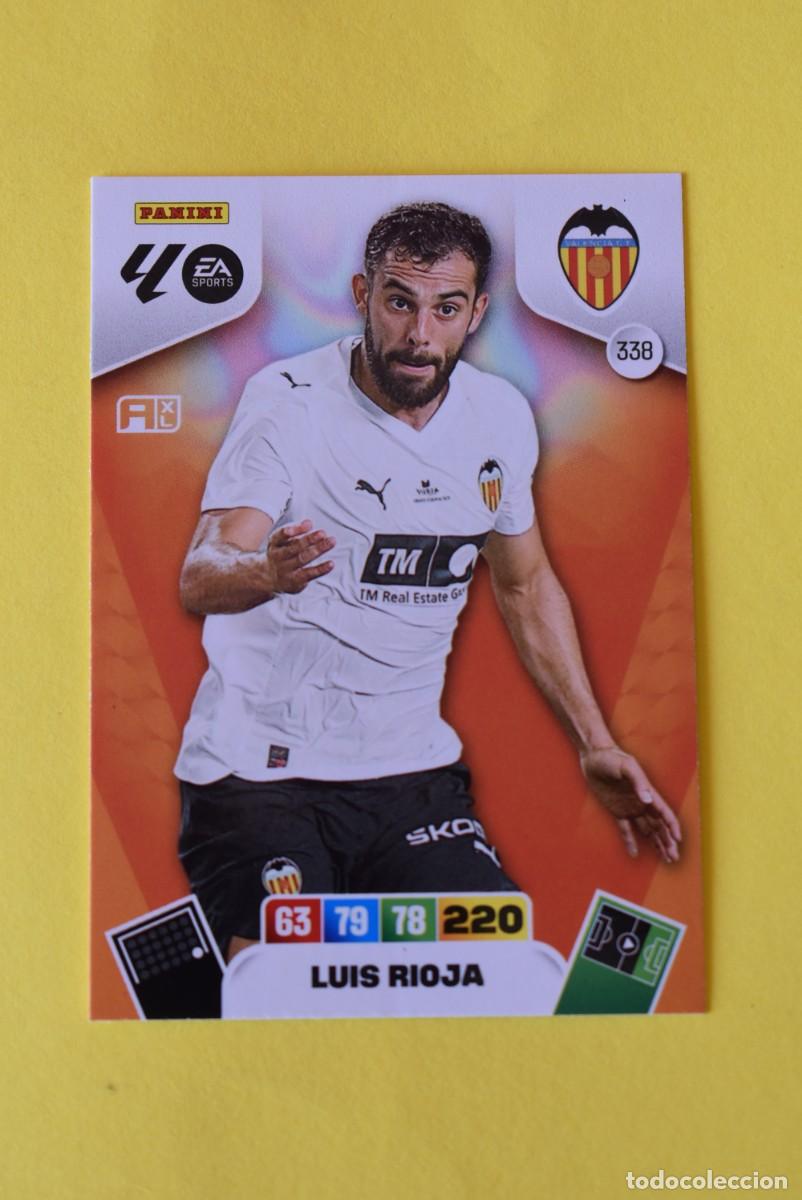 Cromos de Futebol: Cromo Adrenalyn XL. 2025 2026. 25 26. Luis Rioja. Valencia. N &ordm; 338. C&oacute;digo sin activar. Panini